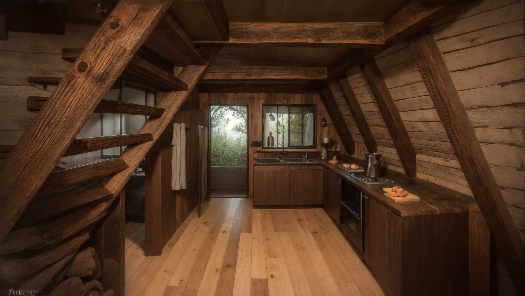 Plan Chalet Suisse A-Frame  – Dossier Complet Construction + Rendus 3D