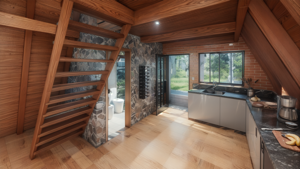 Plan Chalet Suisse A-Frame  – Dossier Complet Construction + Rendus 3D